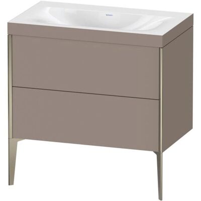 Duravit Xviu C-Bonded Set - Wandmontiert, Basalt Matt - Waschtisch-Set Duravit Xviu C-Bonded Set - Wandmontiert, Basalt Matt - Waschtisch-Set