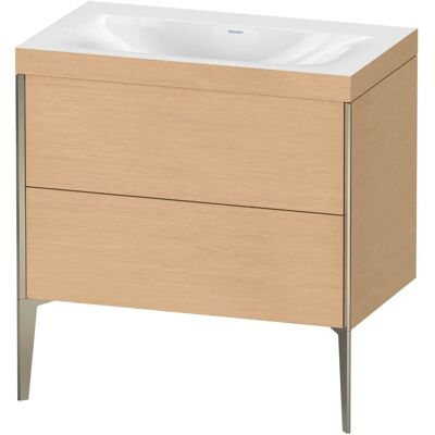 Duravit XViu Waschtisch-Unterschrank XV4710NB112C - 80x48cm, 2 Auszüge, ohne Hahnloch, champagner matt - Waschtisch-Unterschrank Duravit XViu Waschtisch-Unterschrank XV4710NB112C - 80x48cm, 2 Auszüge, ohne Hahnloch, champagner matt - Waschtisch-Unterschrank