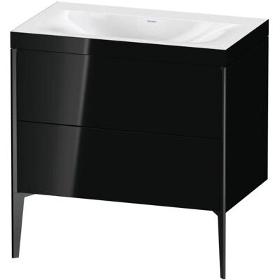 Duravit Schwarz Xviu C-Bonded Set - Wand-Waschtisch Duravit Schwarz Xviu C-Bonded Set - Wand-Waschtisch