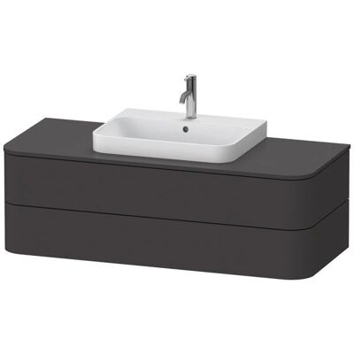 Duravit HP497208080 Wandhängender Waschtischunterschrank - Graphit Supermatt Duravit HP497208080 Wandhängender Waschtischunterschrank - Graphit Supermatt