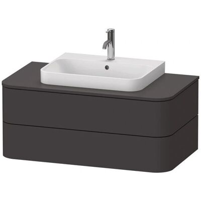 Duravit Happy D.2 Plus Waschtischunterbau - Wandhängend, 2 Schubkästen, Graphit Supermatt Duravit Happy D.2 Plus Waschtischunterbau - Wandhängend, 2 Schubkästen, Graphit Supermatt