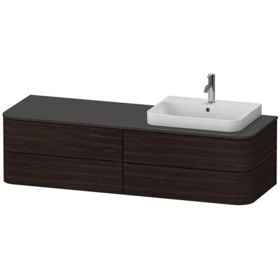 Duravit Wandhängbarer Waschtisch-Unterschrank - Nussbaum gebürstet, 4 Schubladen, 1600 mm Duravit Wandhängbarer Waschtisch-Unterschrank - Nussbaum gebürstet, 4 Schubladen, 1600 mm