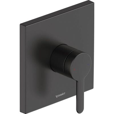 Duravit C.1 Einhebel-Brausemischer Unterputz - Schwarz Matt - 150x150 mm Eckige Rosette Duravit C.1 Einhebel-Brausemischer Unterputz - Schwarz Matt - 150x150 mm Eckige Rosette