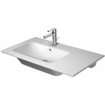 Lavoar Duravit Alb Montat pe Perete - 83cm - Asimetric - Cu Suprafață de Scurgere Lavoar Duravit Alb Montat pe Perete - 83cm - Asimetric - Cu Suprafață de Scurgere