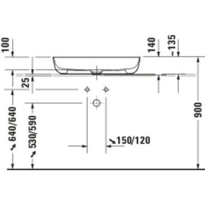 Lavabo in ceramica bianca Duravit Luv - Lavabo da bagno Lavabo in ceramica bianca Duravit Luv - Lavabo da bagno