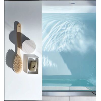 Duravit Badewanne mit Duschwand - Nische, Weiß Duravit Badewanne mit Duschwand - Nische, Weiß