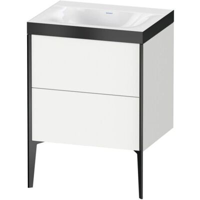 Duravit Xviu C-Bonded Set Wandwaschbecken - Weiß Matt/Schwarz Matt /Modell XV4709NB218P Duravit Xviu C-Bonded Set Wandwaschbecken - Weiß Matt/Schwarz Matt /Modell XV4709NB218P