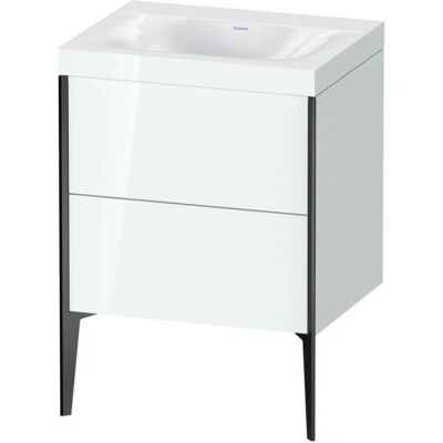 Duravit Weiß Hochglanz C-Bonded Waschtisch-Set - Rechteck, 2 Schubladen Duravit Weiß Hochglanz C-Bonded Waschtisch-Set - Rechteck, 2 Schubladen