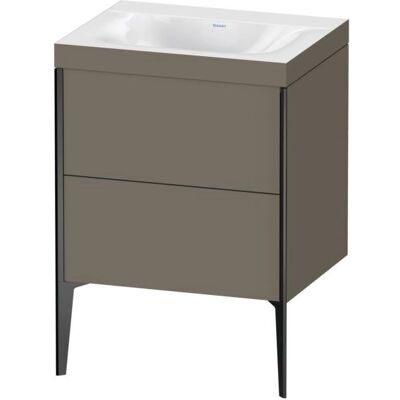 Duravit Designwaschtisch-Set - Flannel Grau, 2 Schubladen, Wandmontage Duravit Designwaschtisch-Set - Flannel Grau, 2 Schubladen, Wandmontage