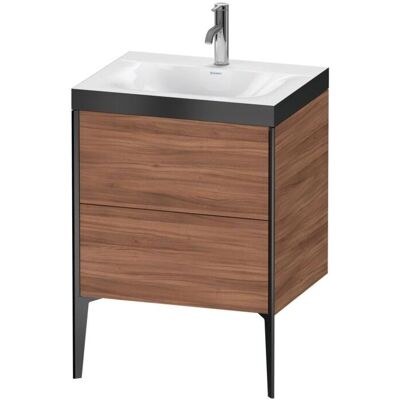Duravit Nussbaum Natur Xviu Set - Wandmontiertes Waschbecken-Set Duravit Nussbaum Natur Xviu Set - Wandmontiertes Waschbecken-Set