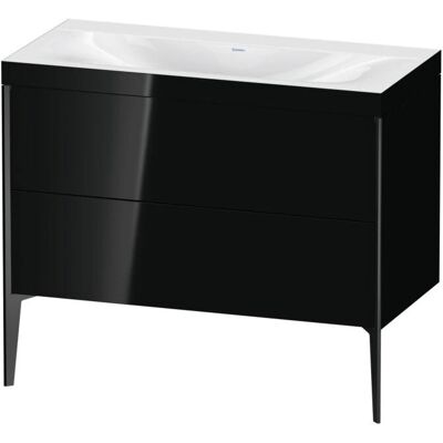 Duravit Schwarz Hochglanz Xviu C-Bonded Set mit 2 Schubladen - 1000x480x610mm Duravit Schwarz Hochglanz Xviu C-Bonded Set mit 2 Schubladen - 1000x480x610mm