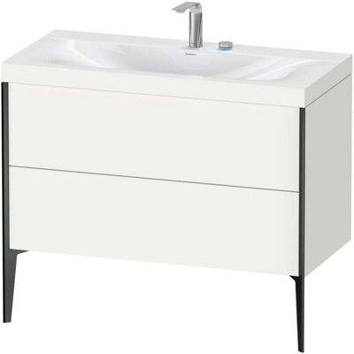 Duravit Xviu C-Bonded Set Waschbecken - Weiß Matt / Profil Schwarz Matt - Set Duravit Xviu C-Bonded Set Waschbecken - Weiß Matt / Profil Schwarz Matt - Set