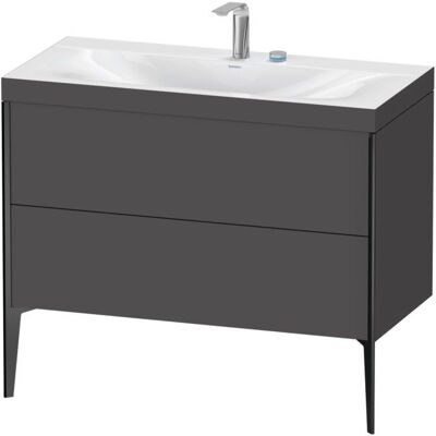 Duravit XViu C-Bonded Set Badezimmer Waschtisch - Wandmontage, Schwarz Matt Duravit XViu C-Bonded Set Badezimmer Waschtisch - Wandmontage, Schwarz Matt