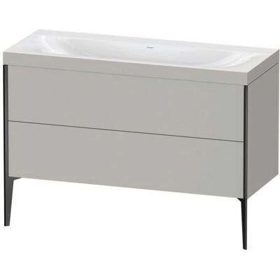 Duravit Xviu C-Bonded Set Waschbecken - Wandmontage, 2 Schubladen, Betonggrau Matt Duravit Xviu C-Bonded Set Waschbecken - Wandmontage, 2 Schubladen, Betonggrau Matt