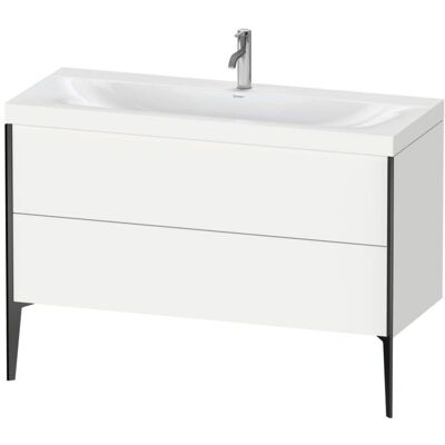 Duravit Xviu C-Bonded Set Waschtisch 1200x480mm 2 Schubladen Schwarz Matt Duravit Xviu C-Bonded Set Waschtisch 1200x480mm 2 Schubladen Schwarz Matt
