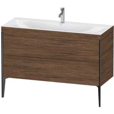 Duravit Xviu Nussbaum dunkel Set - Waschbecken, 2 Schubladen, Ohne Überlauf Duravit Xviu Nussbaum dunkel Set - Waschbecken, 2 Schubladen, Ohne Überlauf