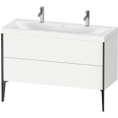 Duravit Weiß Matt / Profil Schwarz Matt Xviu Badmöbel-Set - C-Bonded, 2 Schubladen Duravit Weiß Matt / Profil Schwarz Matt Xviu Badmöbel-Set - C-Bonded, 2 Schubladen