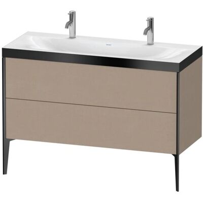 Duravit Xviu C-Bonded Set Doppelwaschtisch 2 Auszüge mit Hahnloch 1200 x 480 x 610 mm Duravit Xviu C-Bonded Set Doppelwaschtisch 2 Auszüge mit Hahnloch 1200 x 480 x 610 mm