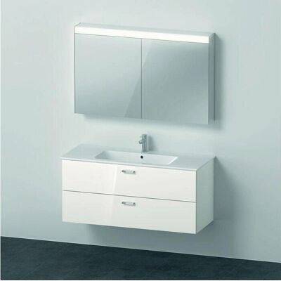 Duravit Xbase - Wandgemonteerde badkamermeubelset met LED-spiegelkast Duravit Xbase - Wandgemonteerde badkamermeubelset met LED-spiegelkast