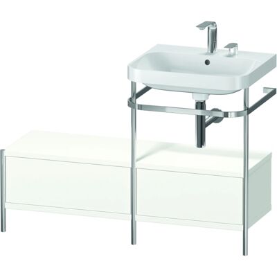 Duravit Happy D.2 Plus C-Form Set mit Metallkonsole - 120x49cm Duravit Happy D.2 Plus C-Form Set mit Metallkonsole - 120x49cm