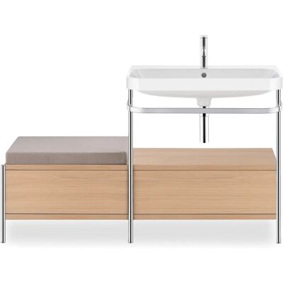 Duravit HP4857O7171 Mediterrane Eiche C-Form Waschtisch - Möbelwaschtisch-Kombination Duravit HP4857O7171 Mediterrane Eiche C-Form Waschtisch - Möbelwaschtisch-Kombination