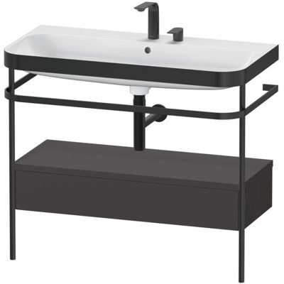 Duravit Badezimmer-Set - Graphit Supermatt - 97,5x49cm - HP4743E8080 Duravit Badezimmer-Set - Graphit Supermatt - 97,5x49cm - HP4743E8080
