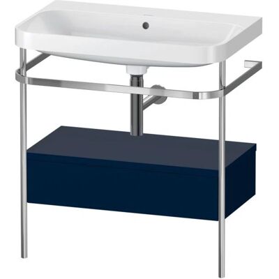 Duravit Happy D.2 Plus C-Form Set mit Nachtblau Satin-Finish - Waschtisch-Set Duravit Happy D.2 Plus C-Form Set mit Nachtblau Satin-Finish - Waschtisch-Set