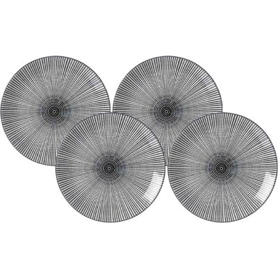 Ritzenhoff & Breker - Takeo Stripes - Schwarz - Dessert plate Ritzenhoff & Breker - Takeo Stripes - Schwarz - Dessert plate