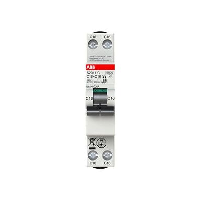 ABB S2011C-B2 Interruptor Automático - 2 Polos 2A IP20 ABB S2011C-B2 Interruptor Automático - 2 Polos 2A IP20