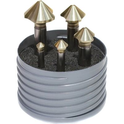 Set de avellanadores Beck 6,3-25mm - 90° HSS Set de avellanadores Beck 6,3-25mm - 90° HSS