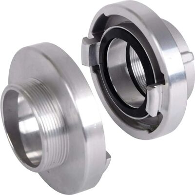 Raccord Storz Kindswater - 52-C, G 1.1/2" - Aluminium, Noir, 66 mm - Publicité Raccord Storz Kindswater - 52-C, G 1.1/2" - Aluminium, Noir, 66 mm - Publicité