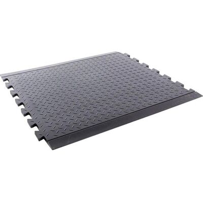 EDE Alfombra de trabajo - Negro - 710x780mm - Anti-fatiga, Antideslizante EDE Alfombra de trabajo - Negro - 710x780mm - Anti-fatiga, Antideslizante