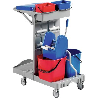 Evo-Products Reinigungswagen Poly II - 970x680x1110mm 2x15l Evo-Products Reinigungswagen Poly II - 970x680x1110mm 2x15l