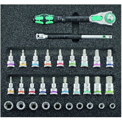 Wera Werkzeugmodul - 1/2" Zyklop und Steckschlüsselsatz - Vielseitiges Werkzeug für Werkstatt Wera Werkzeugmodul - 1/2" Zyklop und Steckschlüsselsatz - Vielseitiges Werkzeug für Werkstatt