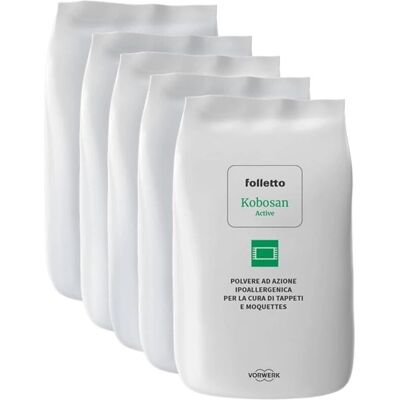Polvere Kobosan Vorwerk per Tappeti e Materassi - 5 x 500g Polvere Kobosan Vorwerk per Tappeti e Materassi - 5 x 500g