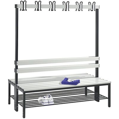 C+P Basic Umkleidebank - Doppel, Kunststoff, 1500mm - Umkleidebänke C+P Basic Umkleidebank - Doppel, Kunststoff, 1500mm - Umkleidebänke
