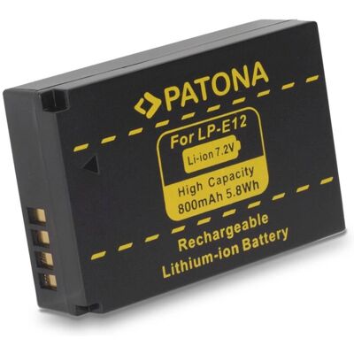 PATONA - LP-E12 - 800mAh - Li-Ion - Batterie PATONA - LP-E12 - 800mAh - Li-Ion - Batterie