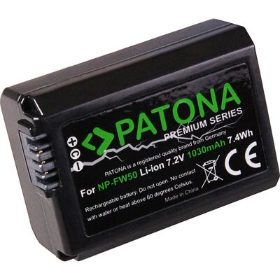 PATONA NP-FW50 1030 mAh 7.2V Li-Ion Bateria para câmera PATONA NP-FW50 1030 mAh 7.2V Li-Ion Bateria para câmera