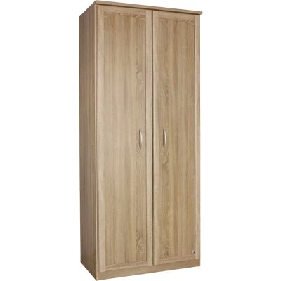 Rauch Torrent Kleiderschrank - Struktureichefarben Hell - 2-türig - 91cm breit - Made in Germany Rauch Torrent Kleiderschrank - Struktureichefarben Hell - 2-türig - 91cm breit - Made in Germany