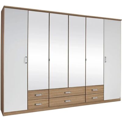 Kleiderschrank Gandra von Rauch - 6-türig, Weiß, Modernes Design Kleiderschrank Gandra von Rauch - 6-türig, Weiß, Modernes Design