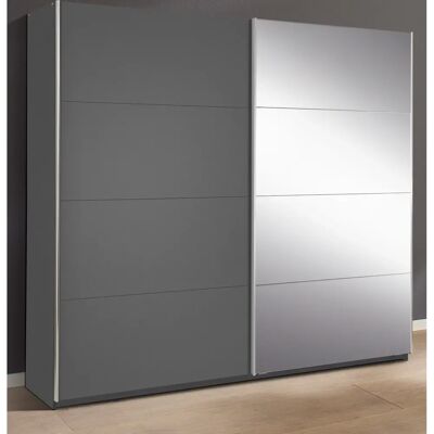 RAUCH Moita Kleiderschrank - Grau Metallic, 271cm Breit - Schrank RAUCH Moita Kleiderschrank - Grau Metallic, 271cm Breit - Schrank