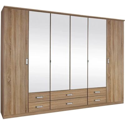 Rauch Gandra Kleiderschrank - 6-Türiger Modern Schrank Rauch Gandra Kleiderschrank - 6-Türiger Modern Schrank