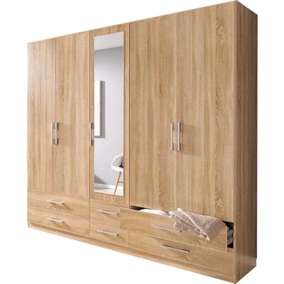 RAUCH Hersbruck Kleiderschrank - 225x210x54 cm - Braun RAUCH Hersbruck Kleiderschrank - 225x210x54 cm - Braun