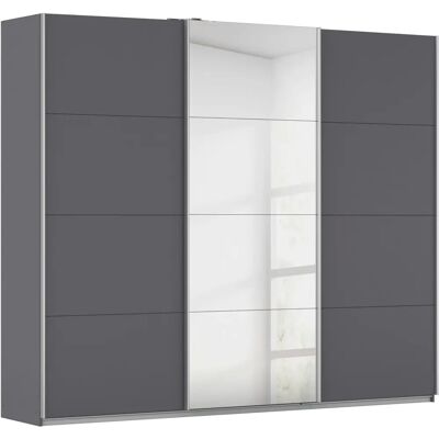 Rauch Kulmbach Kleiderschrank - Grau, 3-türig, Verstellbare Regale Rauch Kulmbach Kleiderschrank - Grau, 3-türig, Verstellbare Regale