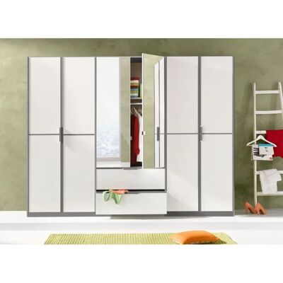 Rauch Essensa Weiß Kleiderschrank - Moderner Stauraum mit Spiegel Rauch Essensa Weiß Kleiderschrank - Moderner Stauraum mit Spiegel