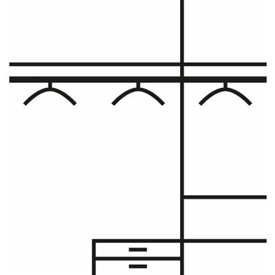 Rauch Essensa Kleiderschrank - 3-türig, Weiß, 136x54x229cm Rauch Essensa Kleiderschrank - 3-türig, Weiß, 136x54x229cm