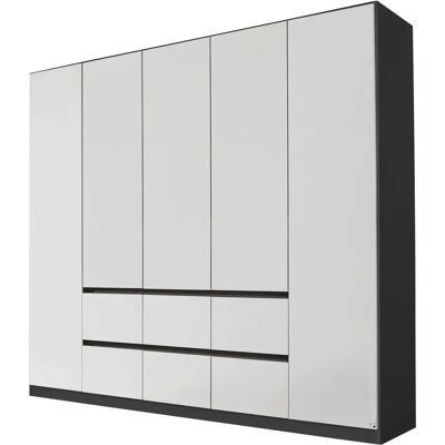 Rauch Mainz Kleiderschrank - Modern, Grau, Verstellbare Regale Rauch Mainz Kleiderschrank - Modern, Grau, Verstellbare Regale