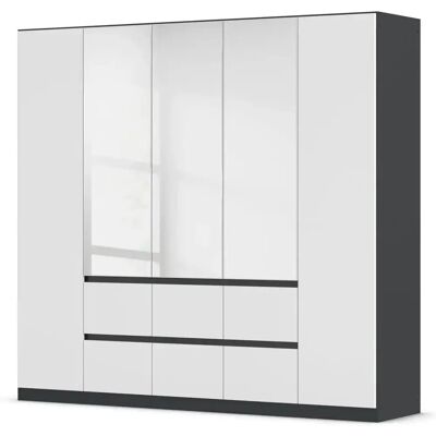 RAUCH Mainz Kleiderschrank - Modern, Grau, Verstellbare Regale RAUCH Mainz Kleiderschrank - Modern, Grau, Verstellbare Regale