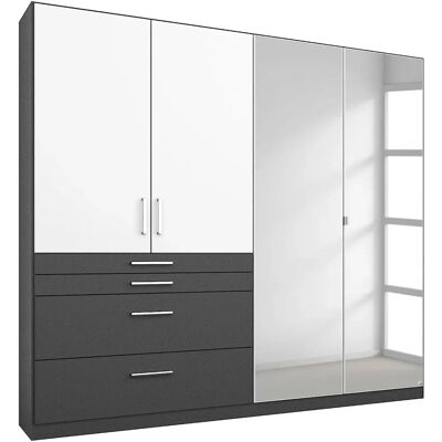 Rauch Harburg Kleiderschrank - Spiegel, Regale, Schubladen - Schlafzimmermöbel Rauch Harburg Kleiderschrank - Spiegel, Regale, Schubladen - Schlafzimmermöbel