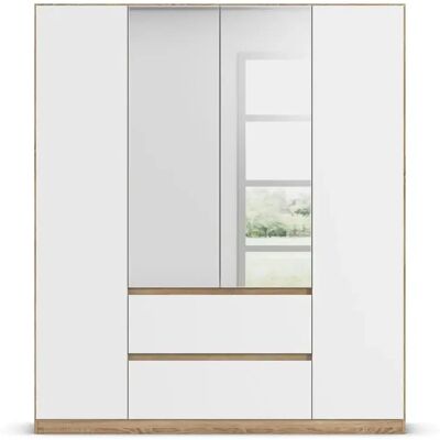 Sconto Mainz Brauner Kleiderschrank - 181x210 cm Sconto Mainz Brauner Kleiderschrank - 181x210 cm